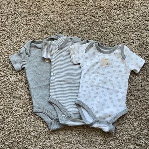 Organic Cotton Bodysuits 0-3M